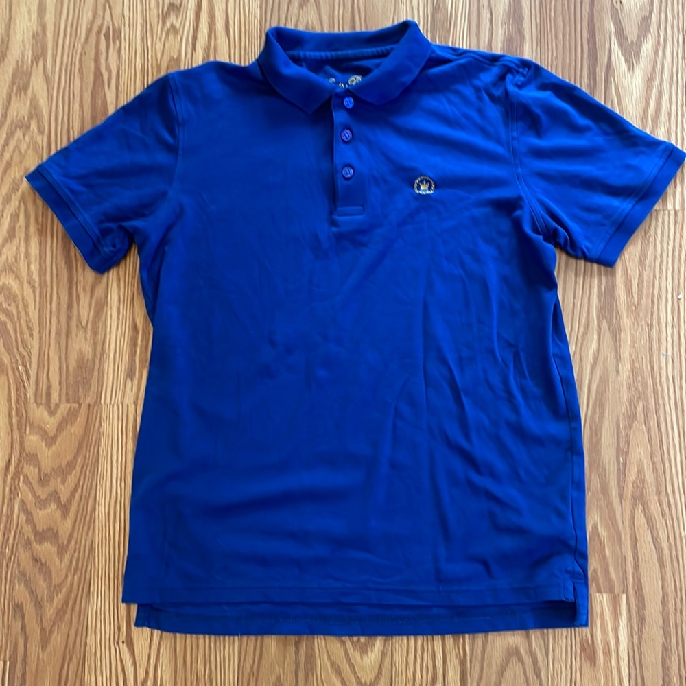 Louis Philippe‎ Blue Regular Fit 100% Cotton Polo Shirt Size Small